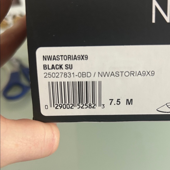 Nine West Black Block Heel Pumps Astoria 9x9 - Picture 5 of 5